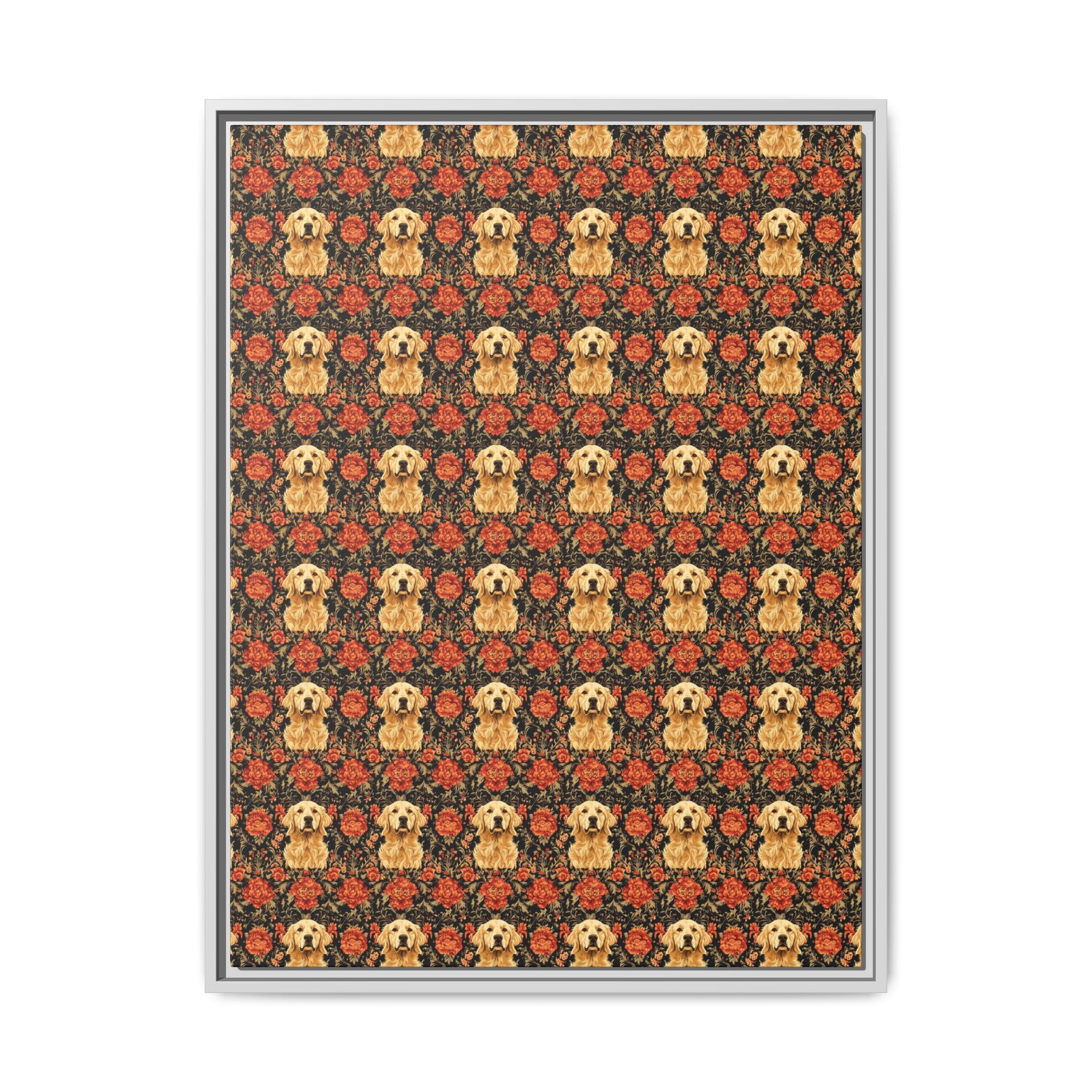 Golden Pawsatronic Tapestry Matte Canvas, Framed