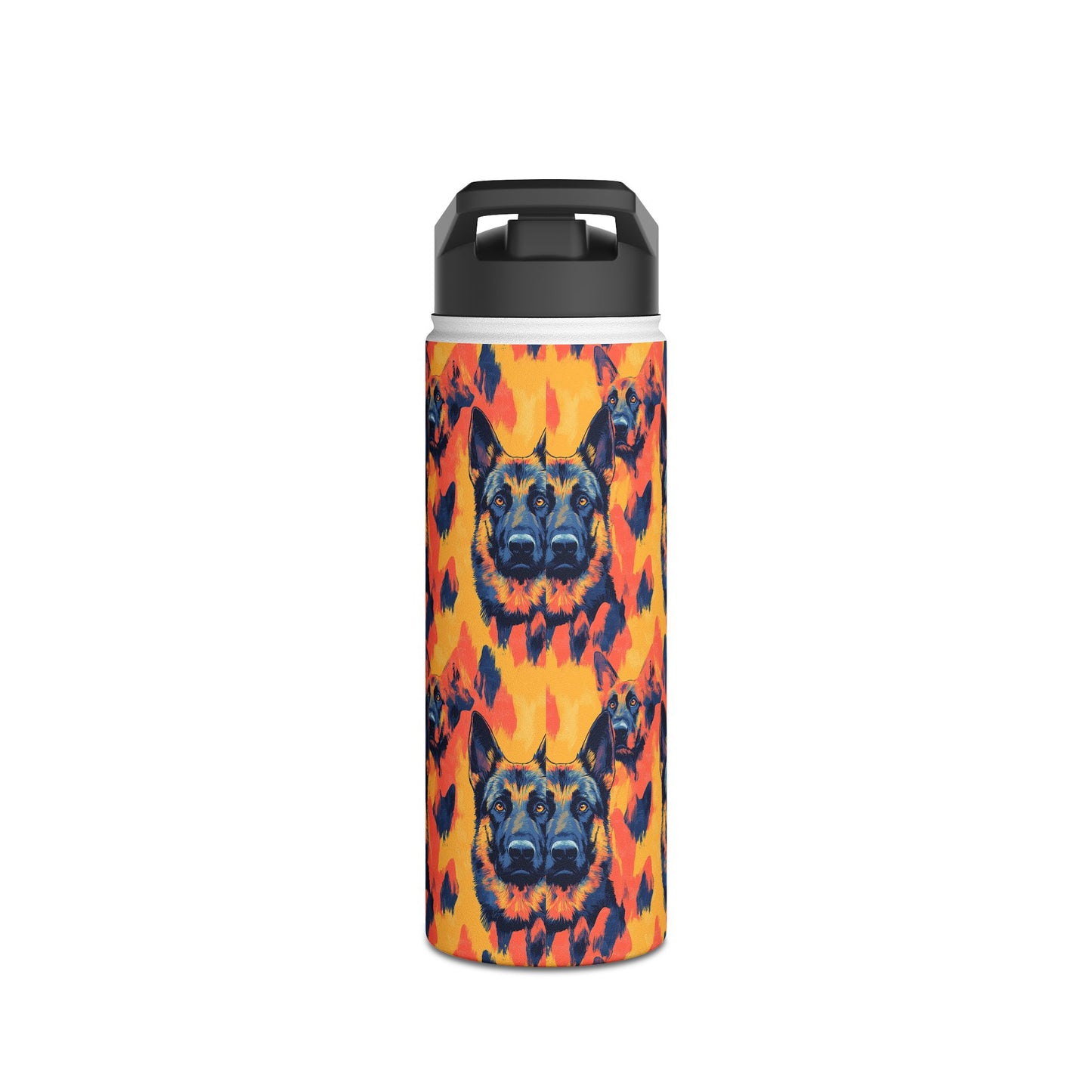 Impressionistic German Shepherds Stainless Steel Water Bottle