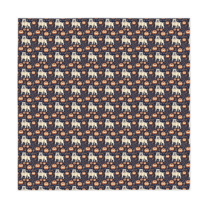 Bulldog Blossom Bonanza Tablecloth