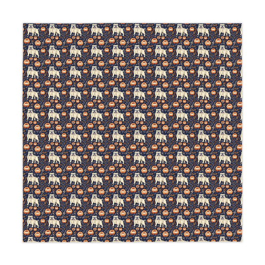 Bulldog Blossom Bonanza Tablecloth