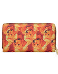 Golden Glamour Paws Zipper Wallet