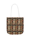 Blossoming Labradors Bouquet Canvas Tote Bag