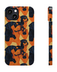 Rottweiler Chic Pawsitivity Slim Phone Cases