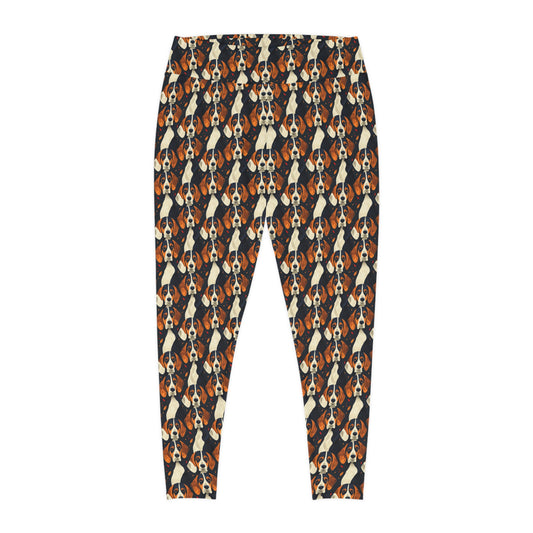 Beagle Glimmer Gaze Glamour Plus Size Leggings