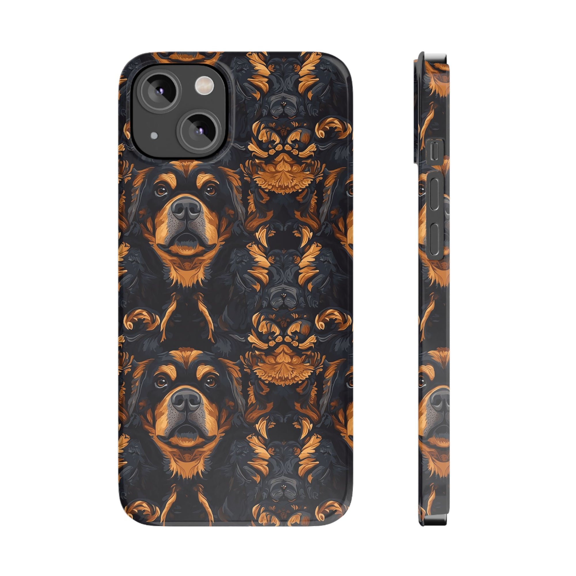 Modern Rottweiler Royalty Slim Phone Cases