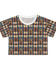 Pawsome Rottweiler Royalty Plaid Crop Tee