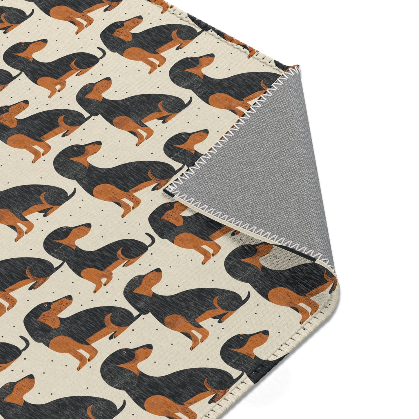 Dachshund Delight - Modern Area Rug