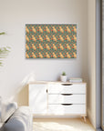 Blooming Goldie Glam Matte Canvas, Framed