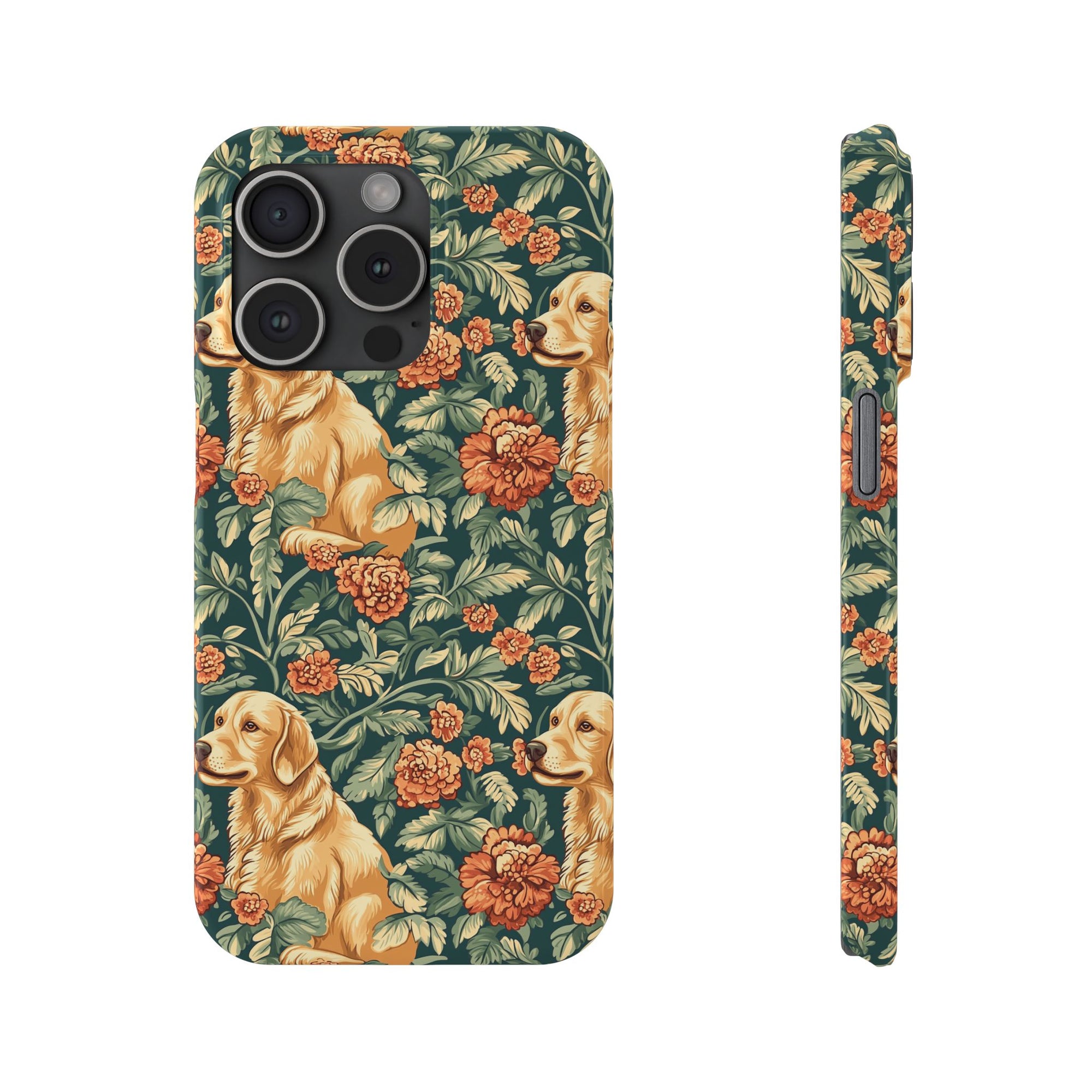 Blooming Goldie Glam Slim Phone Cases