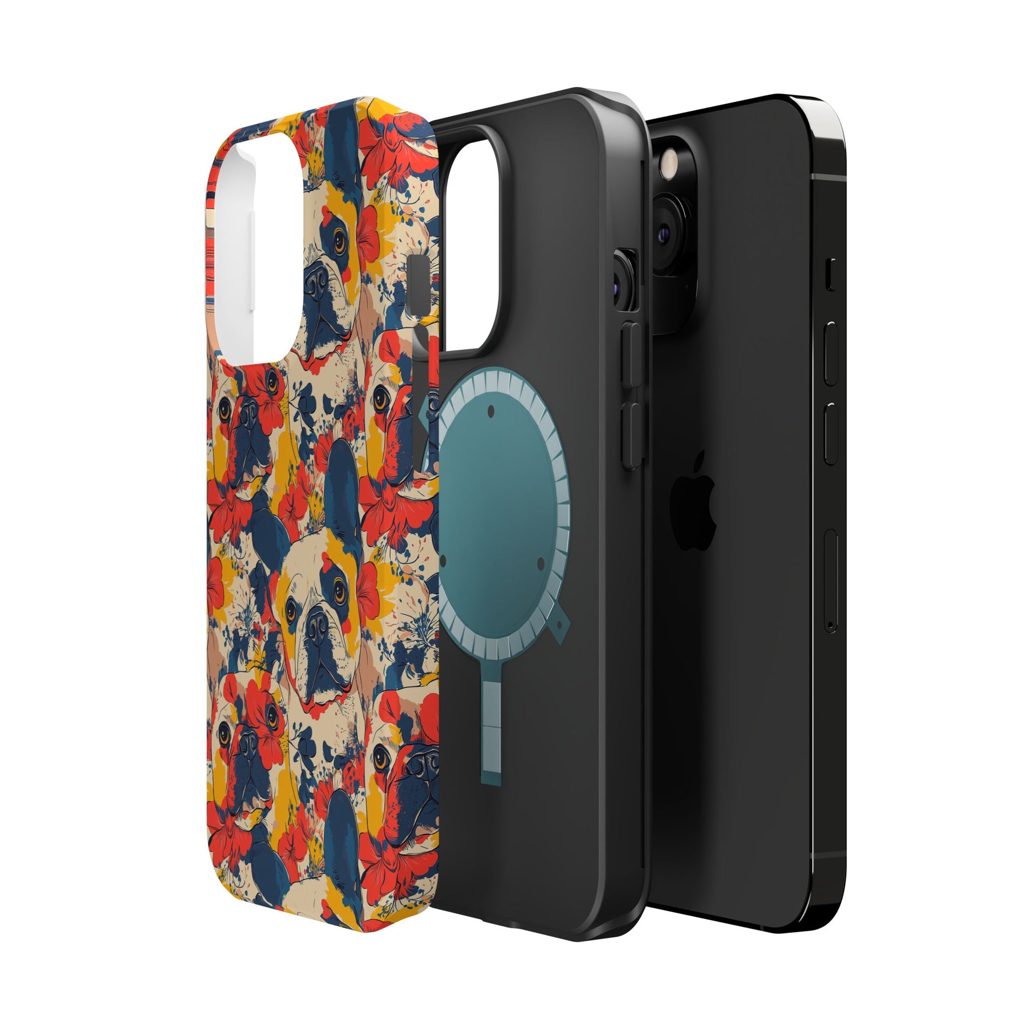 Bloom Pup Frenchietastic Splatter Magnetic Tough Cases