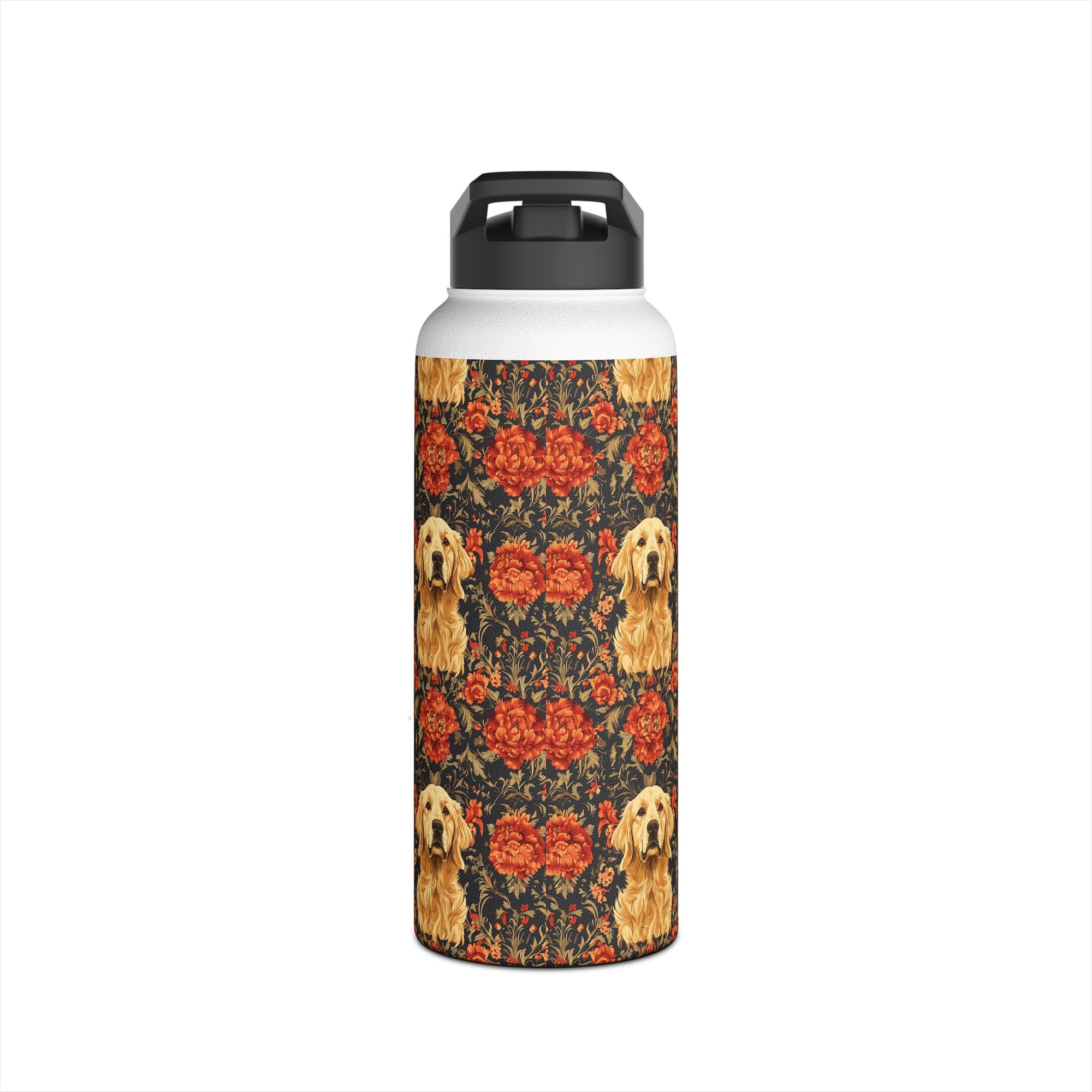 Golden Pawsatronic Tapestry Stainless Steel Water Bottle