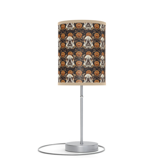 Bloomingly Bulldogistic Bouquet Lamp on a Stand