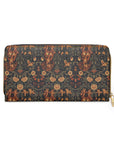 Dapper Dachshund Embroidery Elegance Zipper Wallet