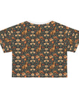 Dazzling Dachsund Blossoms & Foliage Crop Tee