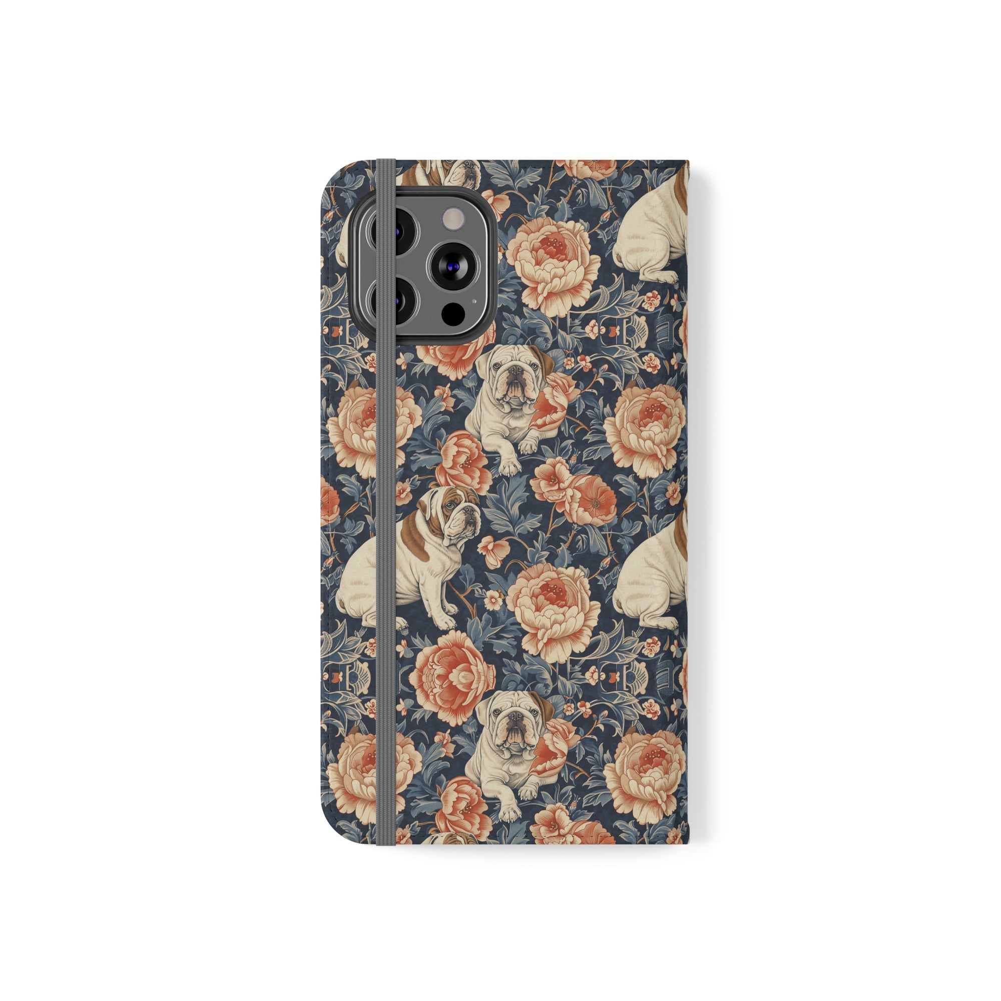 Blooming Bulldog Beauty Flip Cases