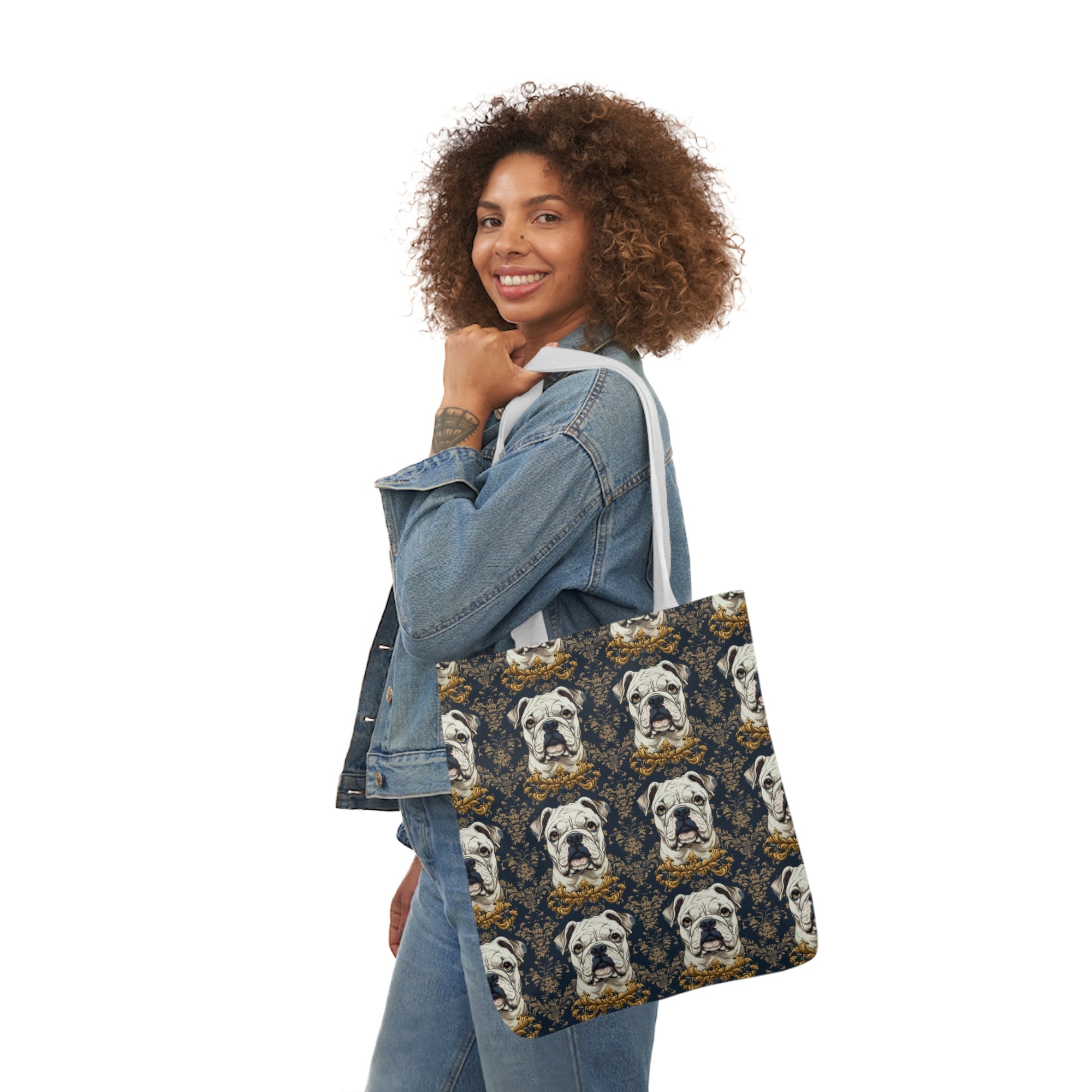 Wildwood Wanderlust Bulldog Canvas Tote Bag