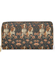 Beagle Blossom Bonanza Zipper Wallet