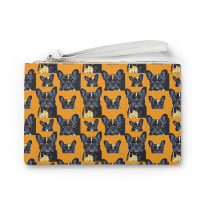 Frenchie Pawsitively Pawsome Peek-a-Boo Perfection Clutch Bag