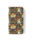 Corgi Rainbow Vine Dream Flip Cases