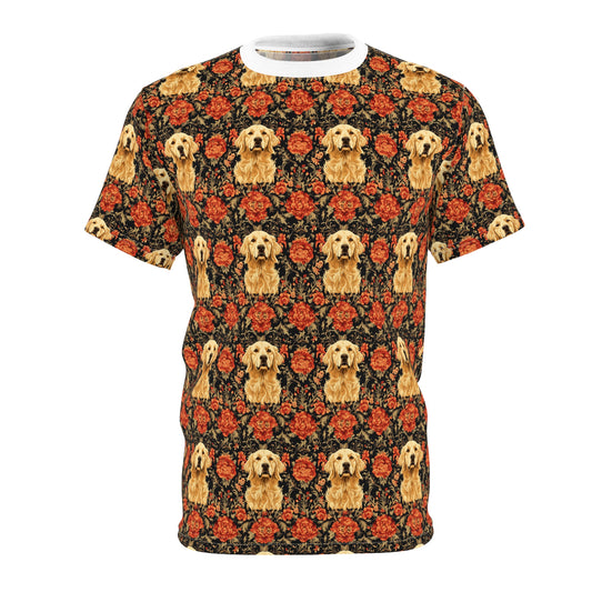 Golden Pawsatronic Tapestry Unisex Tee