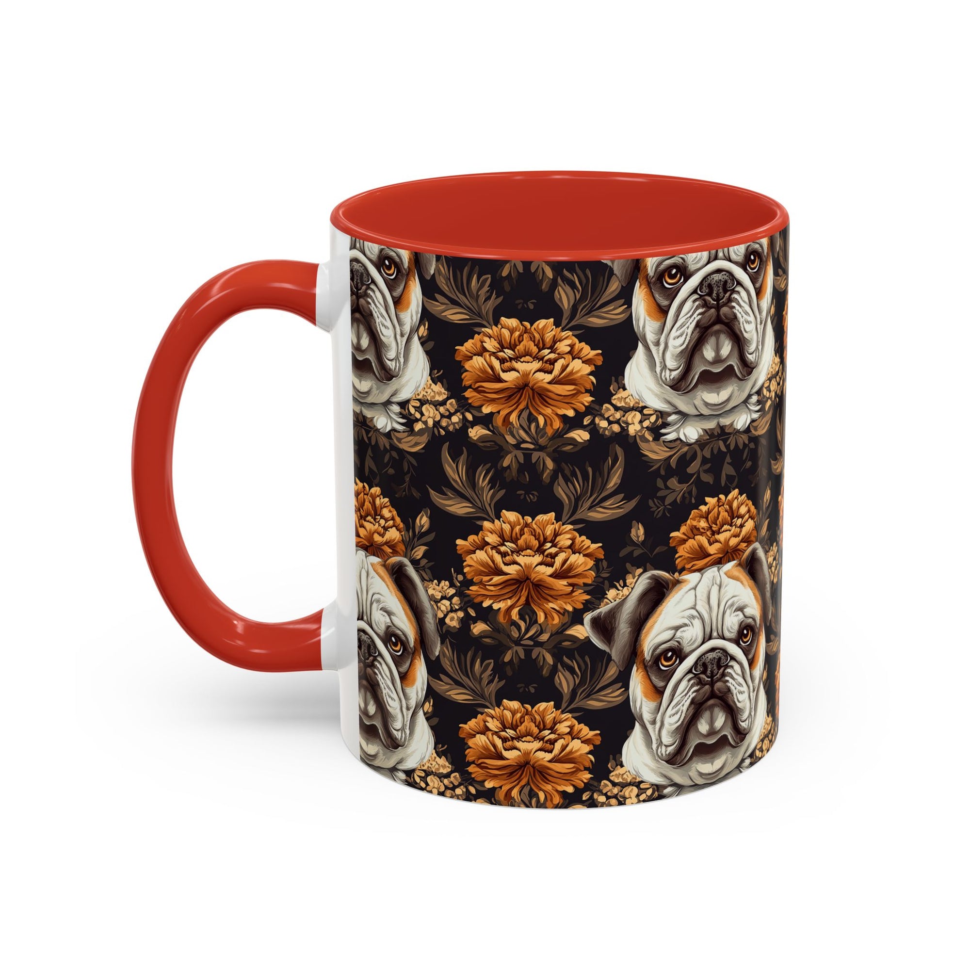 Bloomingly Bulldogistic Bouquet Accent Coffee Mug