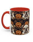 Bloomingly Bulldogistic Bouquet Accent Coffee Mug