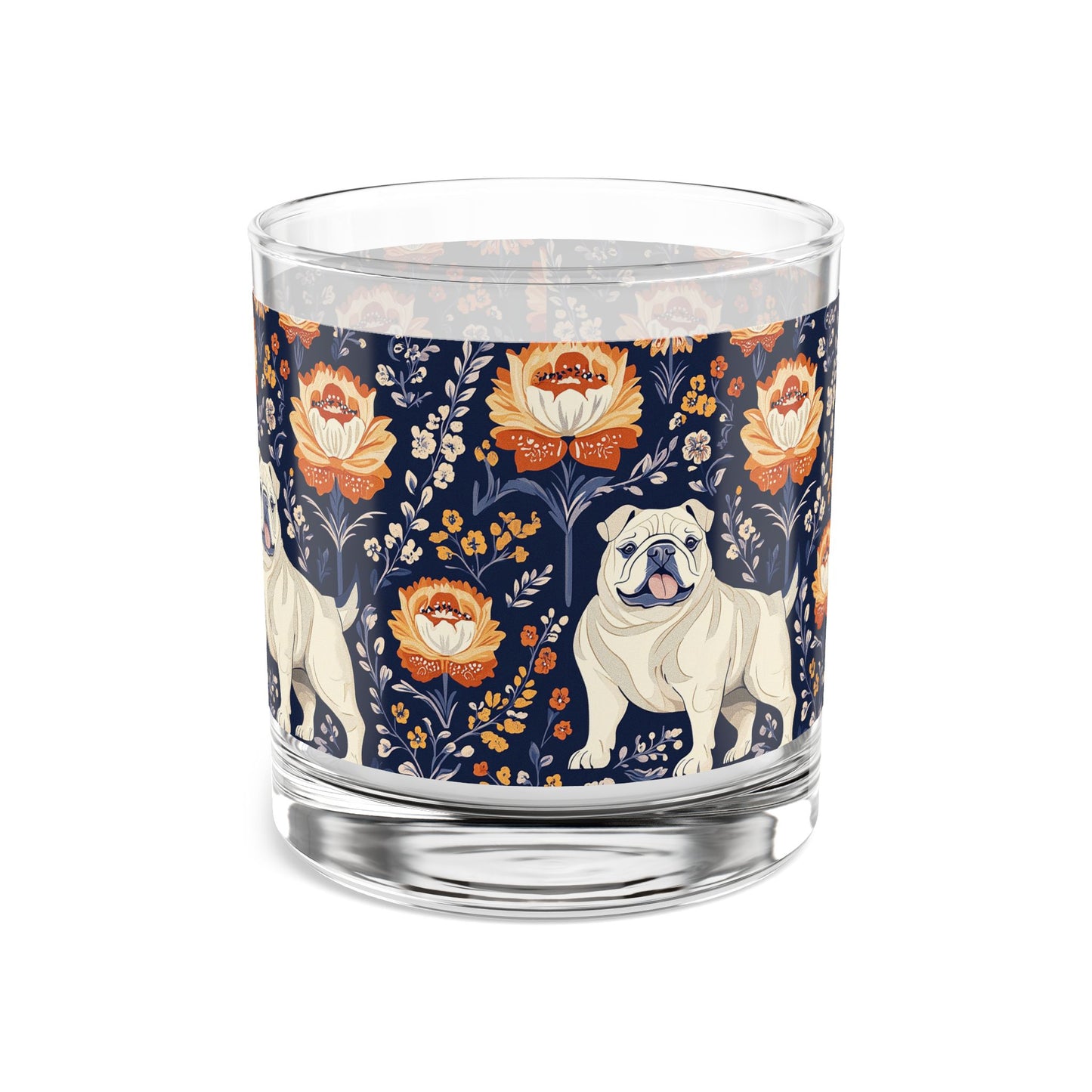 Bulldog Blossom Bonanza Rocks Glass