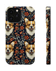 Floofy Corgi Blossom Blast Magnetic Tough Cases