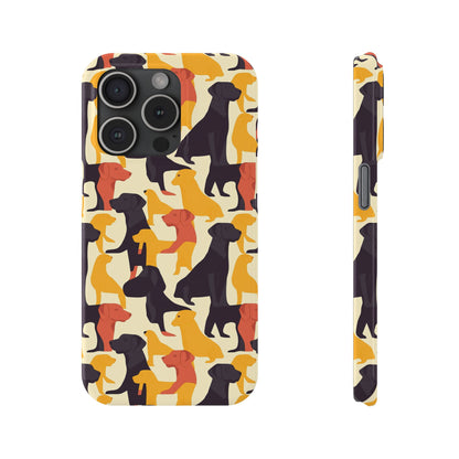 Modern Charm Labrador Chic Slim Phone Cases