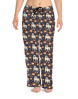 Bulldog Blossom Bonanza Women's Pajama Pants