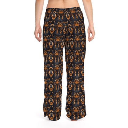 Modern Rottweiler Royalty Women's Pajama Pants