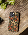 Blooming Pug Paradise Slim Phone Cases