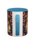 Floral Pawsome Dachsund Delight Accent Coffee Mug