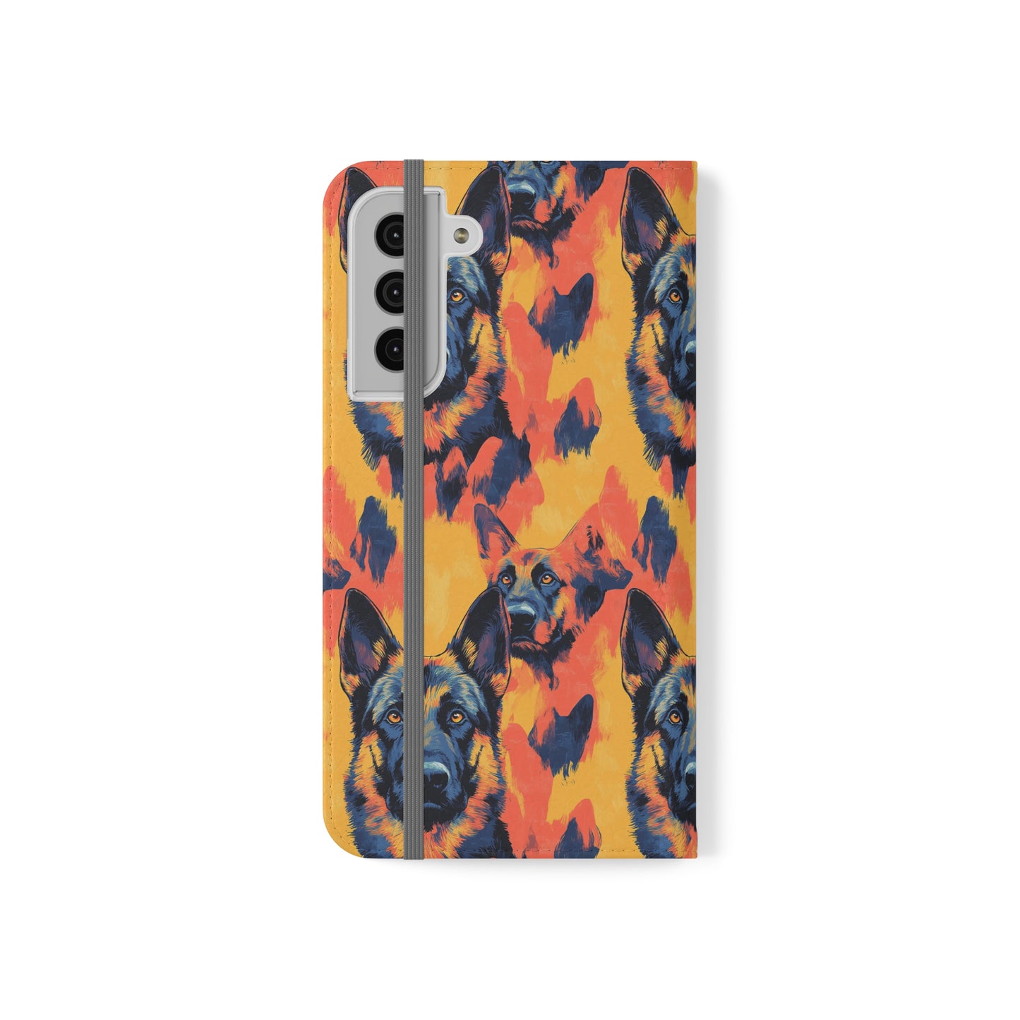 Impressionistic German Shepherds Flip Cases