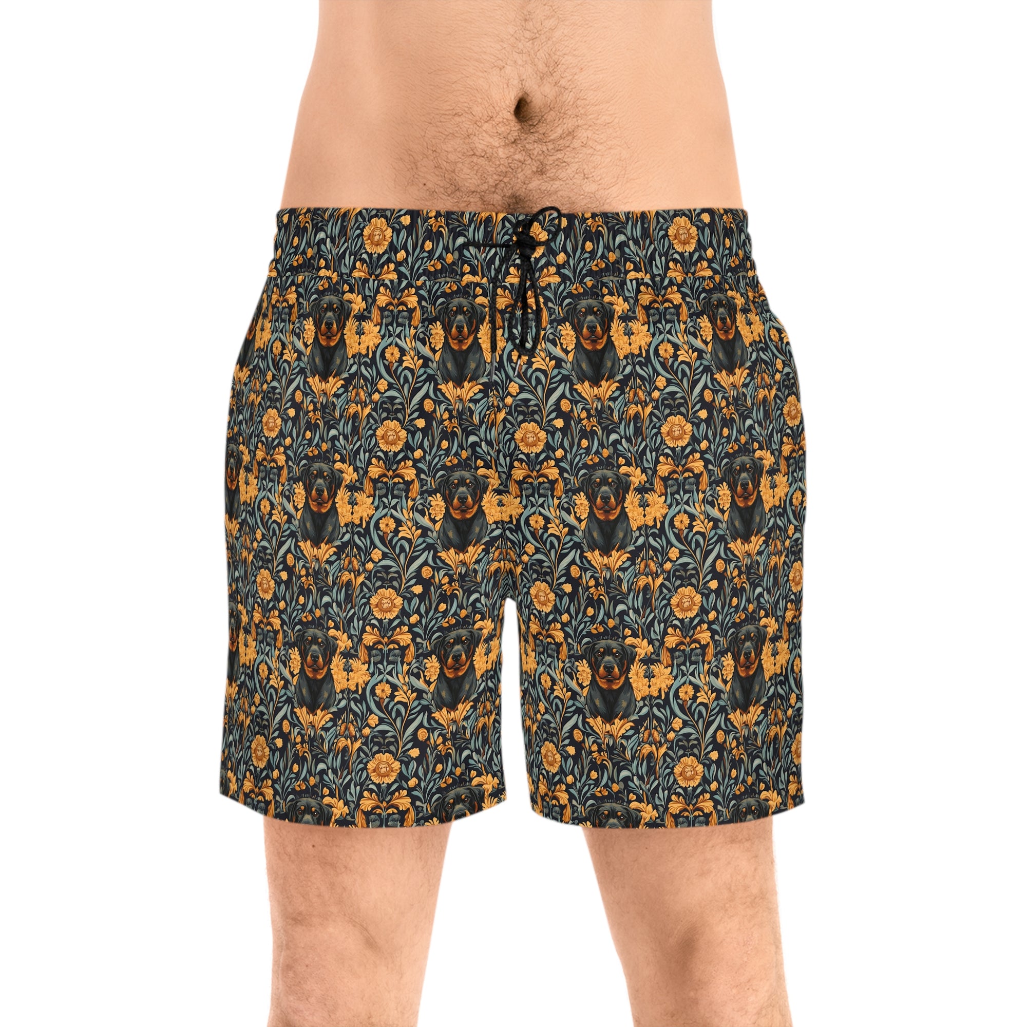 Ruffle Rottie Glamourific Men&#39;s Mid-Length Swim Shorts