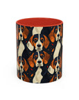 Beagle Glimmer Gaze Glamour Accent Coffee Mug