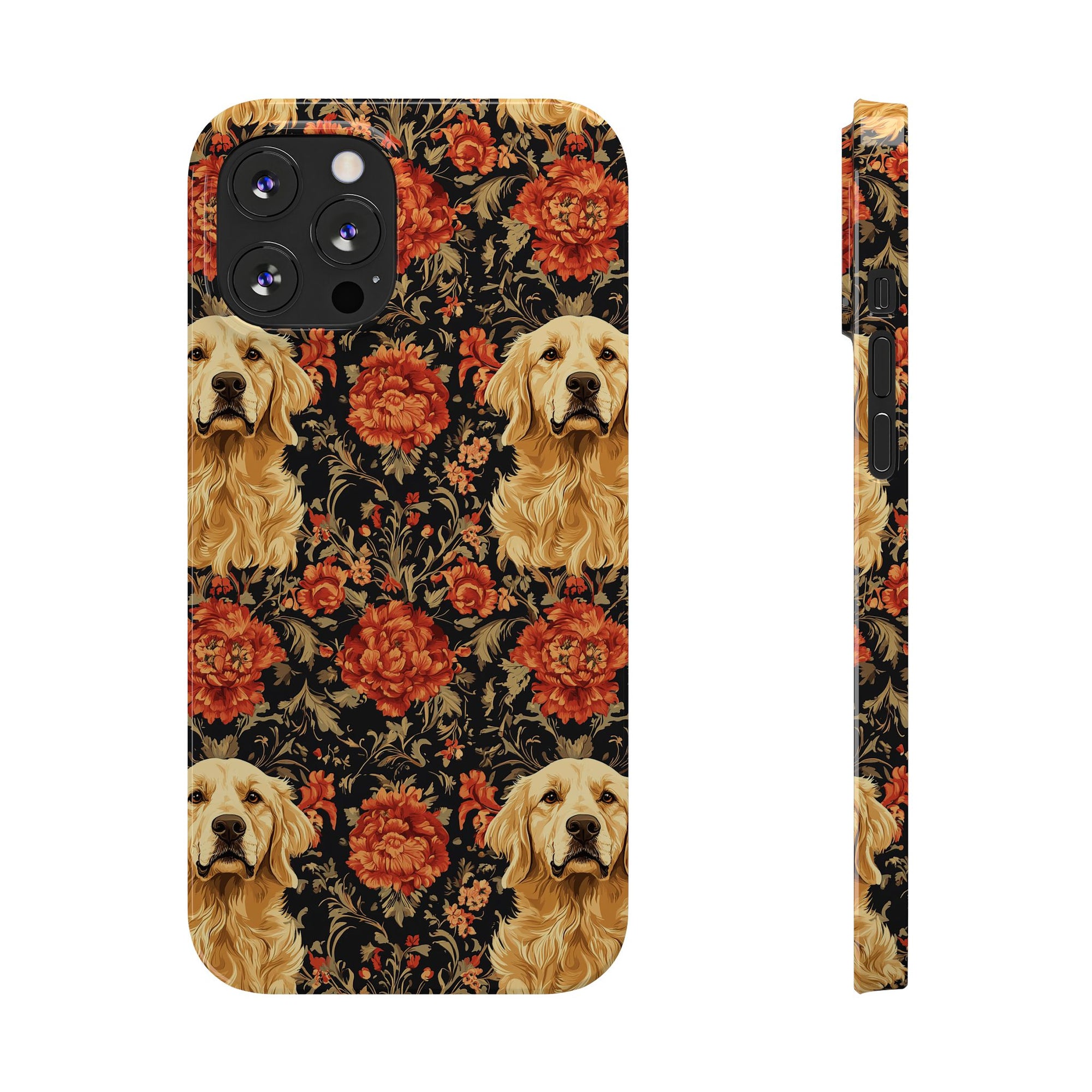 Golden Pawsatronic Tapestry Slim Phone Cases