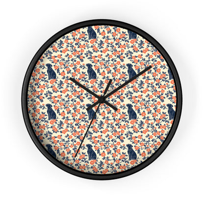 Bloomiful Lab Bouquet Wall Clock