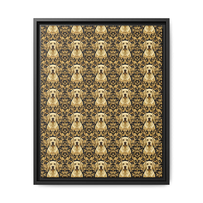 Royal Pawsitivity Labs Matte Canvas, Framed