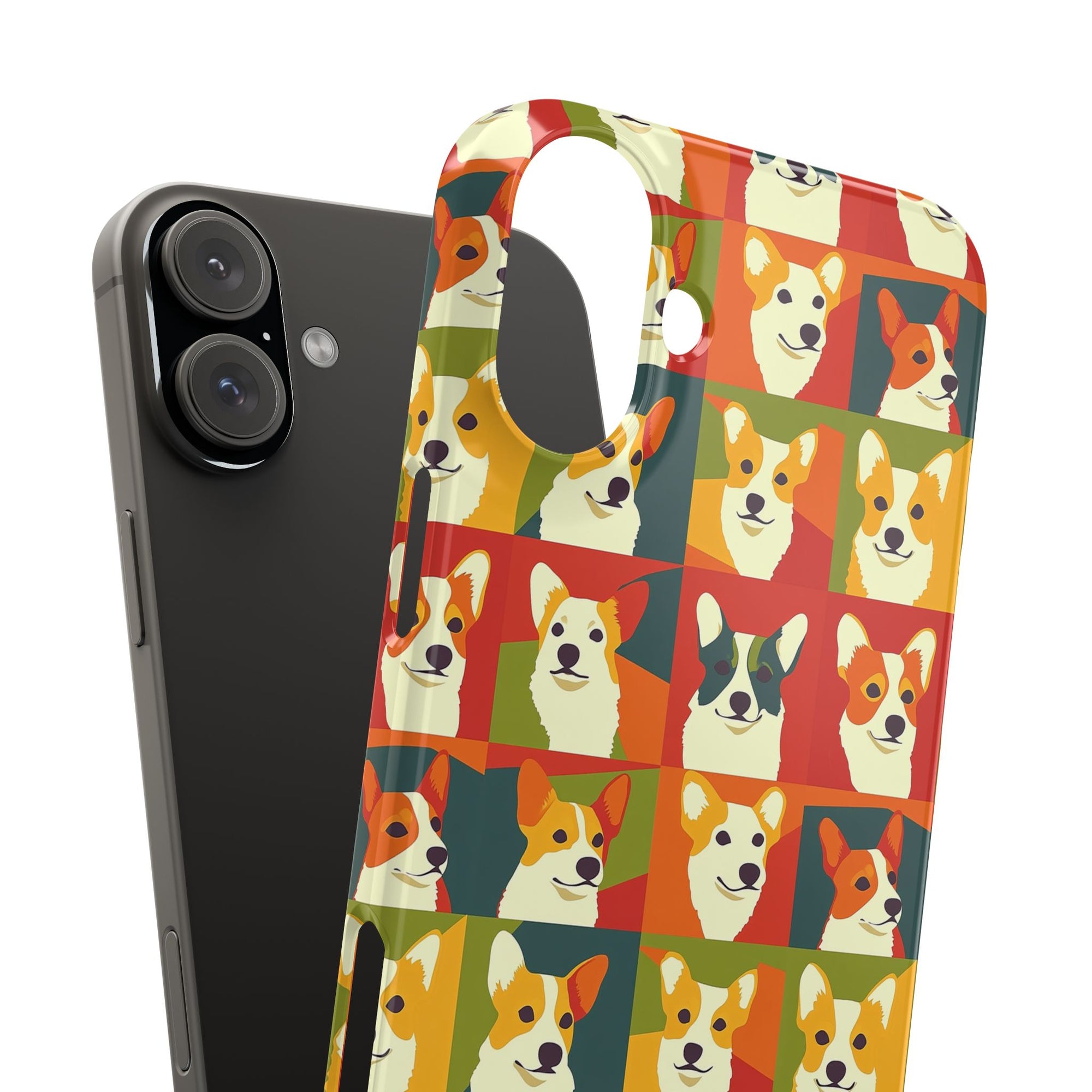 Corgi Chic Popart Pup Slim Phone Cases