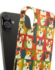 Corgi Chic Popart Pup Slim Phone Cases