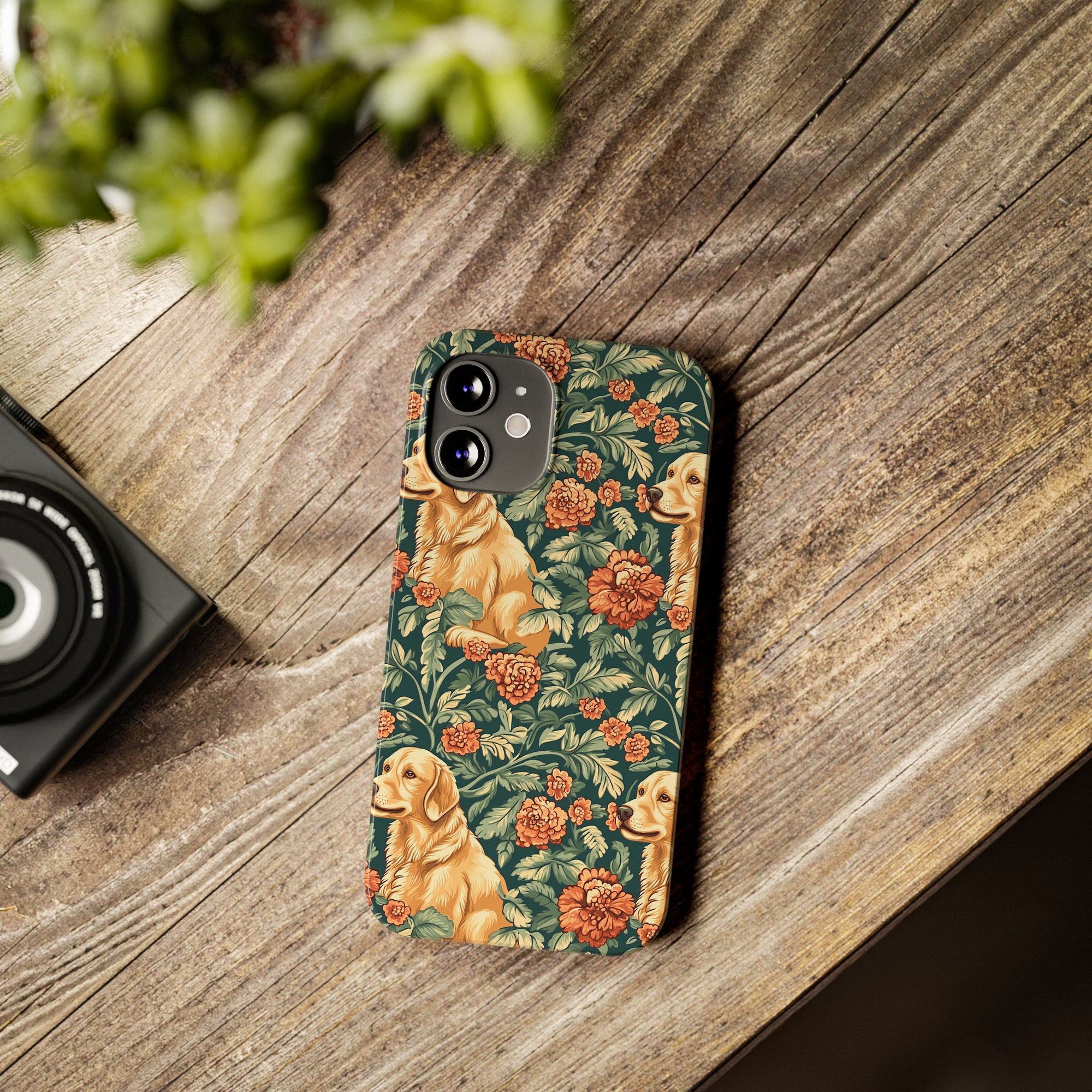 Blooming Goldie Glam Slim Phone Cases