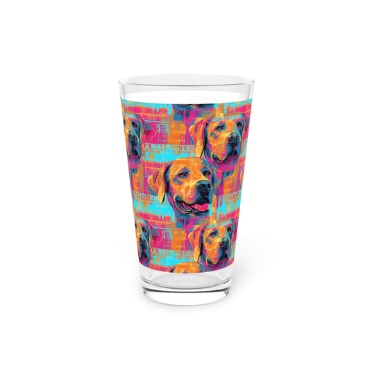 Rustic Charm Labrador Chic Pint Glass