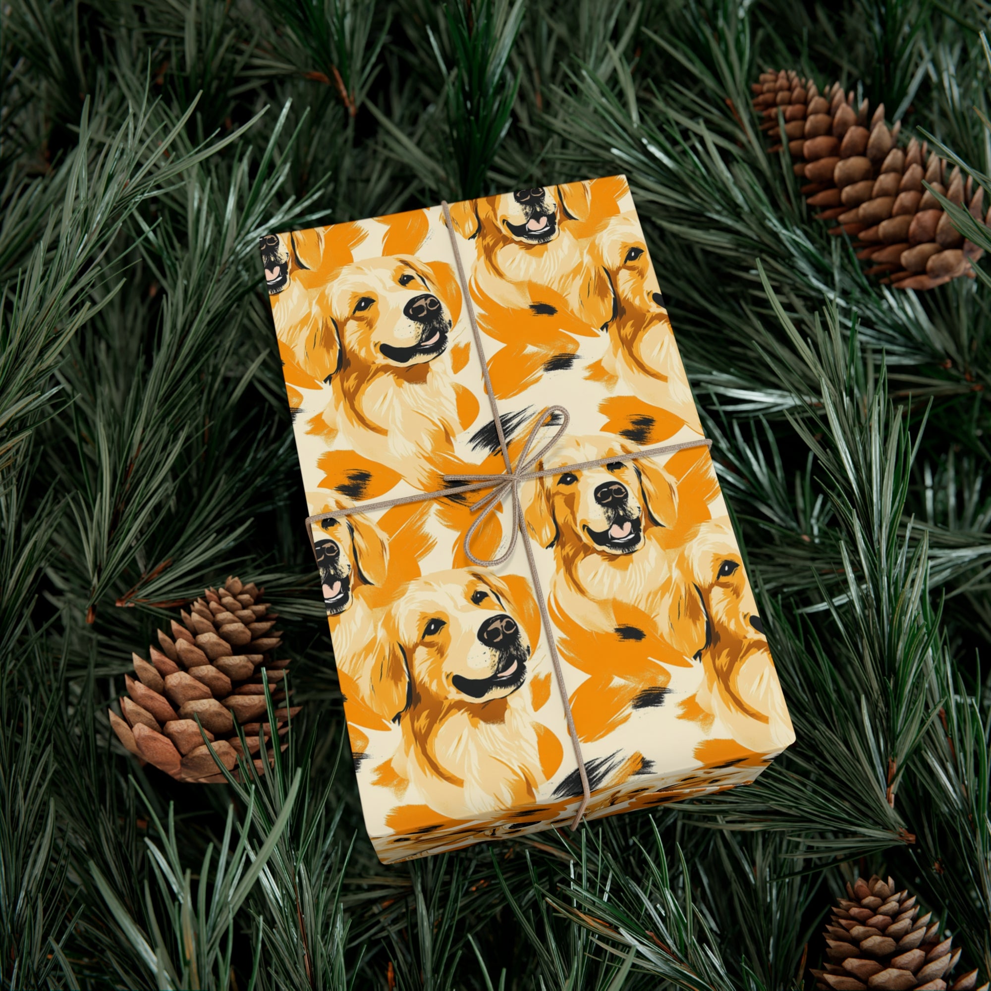 Golden Glitz &#39;n Glamour Woofwear Gift Wrap Papers