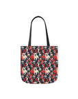 Bulldoggy Bliss Chomper Canvas Tote Bag