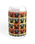 Whimsical Warhol Labrador Sipper Glass