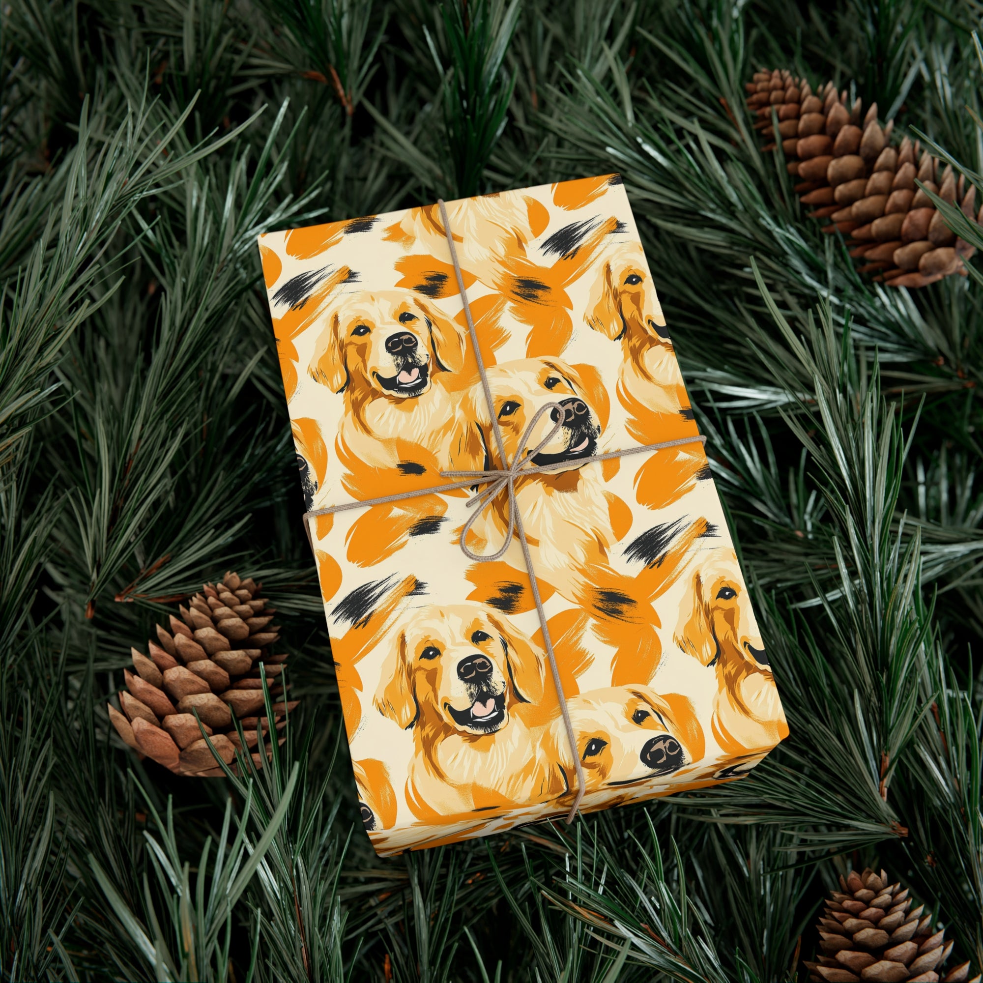 Golden Glitz &#39;n Glamour Woofwear Gift Wrap Papers