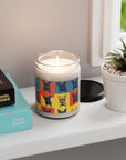 Frenchie Pop Art Pawfection Grid Scented Soy Candle