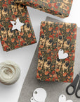 Blooming Pug Paradise Wrapping Paper