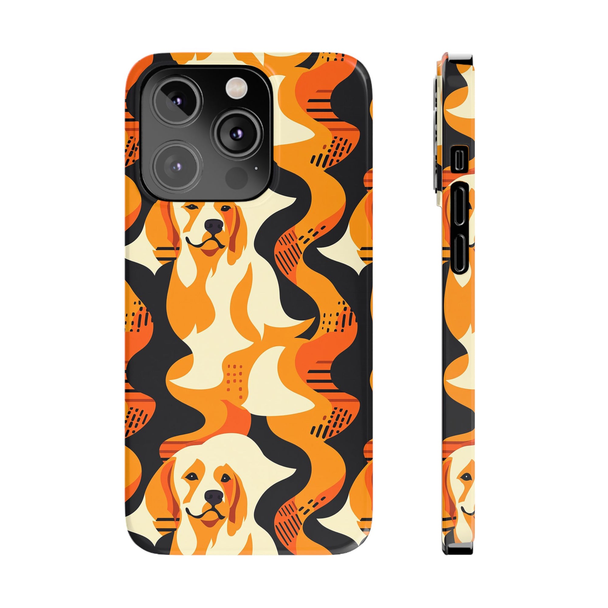 Golden Woof Abstract Glamour Slim Phone Cases